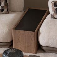 Sectional Table Saddle Brown Bristol Collection By Micahel Amini LFR-BSTL881-226
