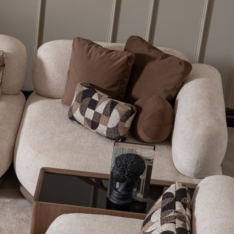 Corner Unit Saddle Brown Bristol Collection By Michael Aminni.LFR-BSTL884-FWN-226