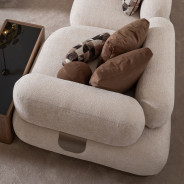 Corner Unit Saddle Brown Bristol Collection By Michael Aminni.LFR-BSTL884-FWN-226