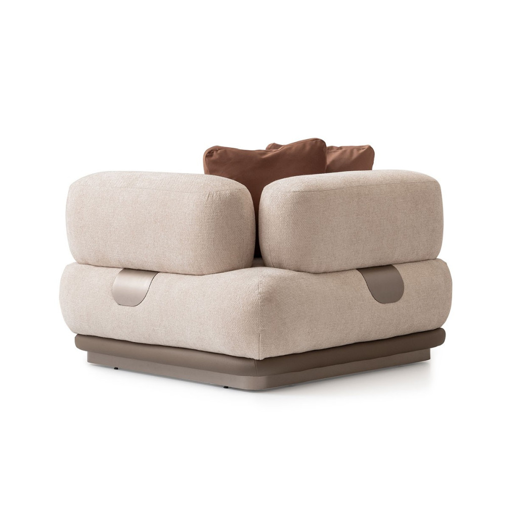 Corner Unit Saddle Brown Bristol Collection By Michael Aminni.LFR-BSTL884-FWN-226