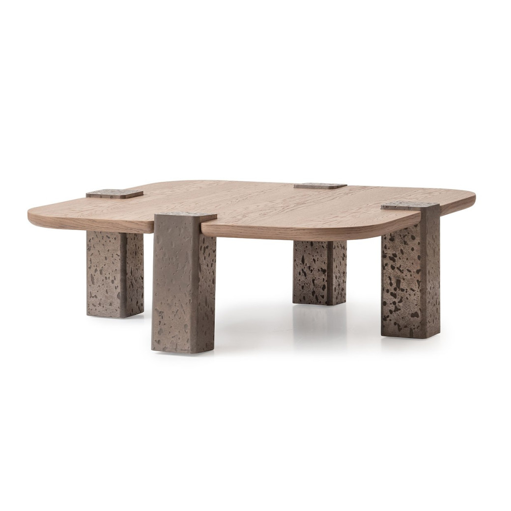 Cocktail Table Large Saddle Brown Bristol Collection By Michael Amini