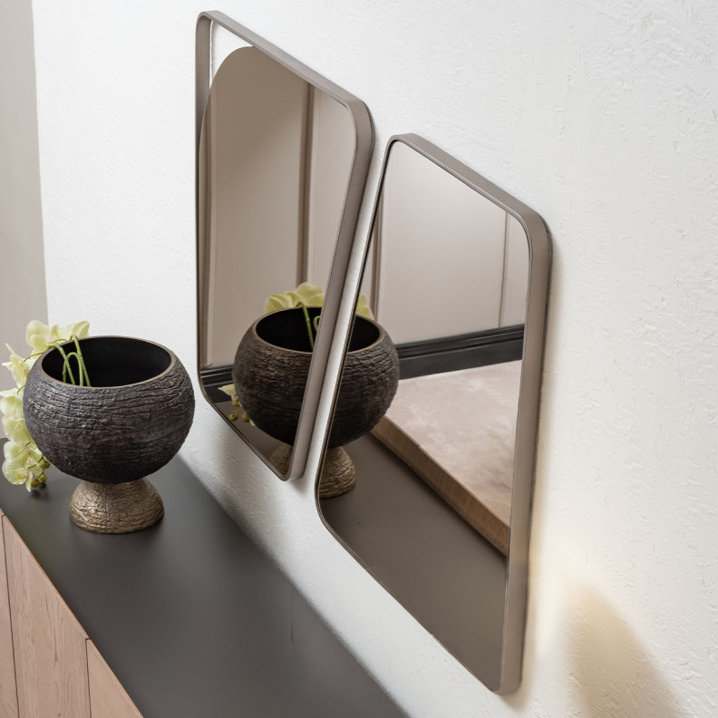 Wall Mirror Sanddle Brown Bristol Collection By Michael Amini.LFR-BSTL260-226