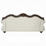 LV03830 Living room Beige Fabric & Cherry Finish Pierce Collection By Acme Furniture