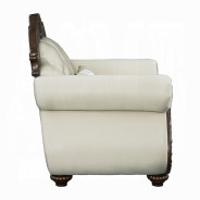 LV03830 Living room Beige Fabric & Cherry Finish Pierce Collection By Acme Furniture