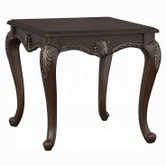 LV03830 Living room Beige Fabric & Cherry Finish Pierce Collection By Acme Furniture