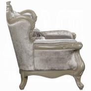 LV03820 Living Room Beige Fabric & Champagne Finish Libertee Collection By Acme Furniture