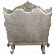 LV03820 Living Room Beige Fabric & Champagne Finish Libertee Collection By Acme Furniture
