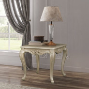 LV03820 Living Room Beige Fabric & Champagne Finish Libertee Collection By Acme Furniture
