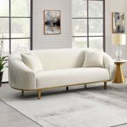 LV03850 Living room Ivory Velvet Martina Collection By Acme Furniture