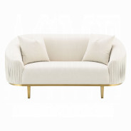 LV03850 Living room Ivory Velvet Martina Collection By Acme Furniture