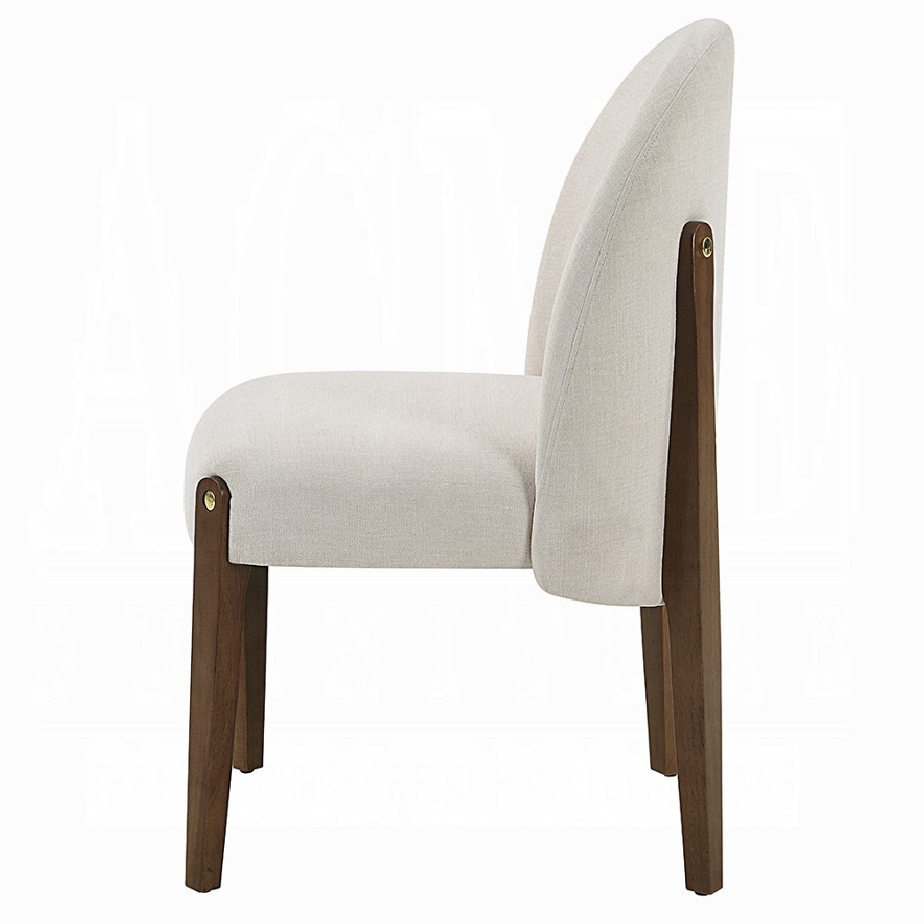 DN02855 7PC Dining Set Oak Finish Contemporary Style Gamarya Collection By Acme Furniture