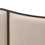 Queen Upholstered Bed 3pc Warm Pecan Camellia Field Collection By Michael Amini 9090000EK3-400