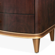 Nightstand Warm Pecan Camellia Field Collection By Michael Amini 9090040-400