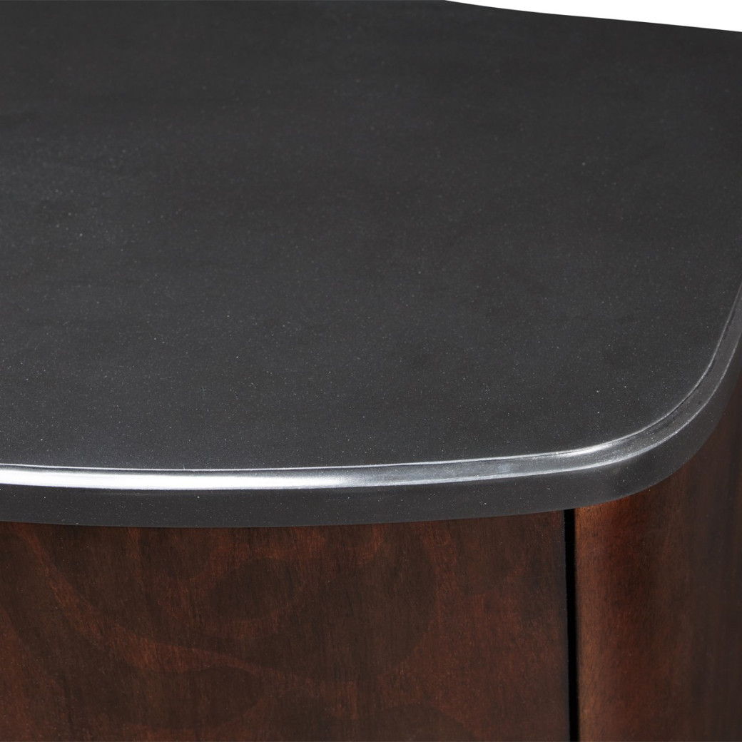Nightstand Warm Pecan Camellia Field Collection By Michael Amini 9090040-400