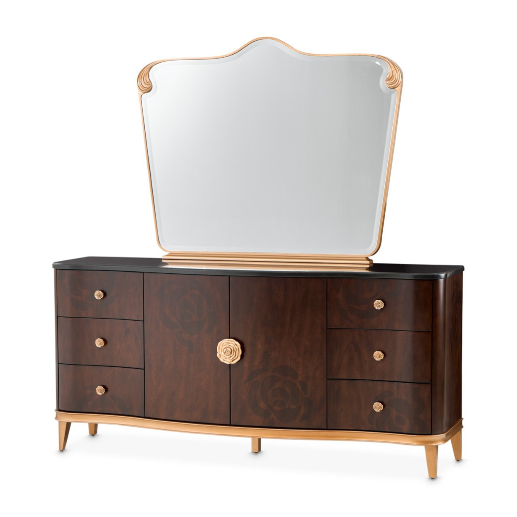 Dresser Warm Pecan Camellia Field Collection by Michael Amini 9090050SA-400