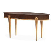 Vanity/Desk Warm Pecan Camellia Field Collection By Michael Amini 9090058-400