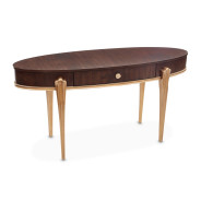 Vanity/Desk Warm Pecan Camellia Field Collection By Michael Amini 9090058-400