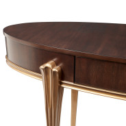 Vanity/Desk Warm Pecan Camellia Field Collection By Michael Amini 9090058-400