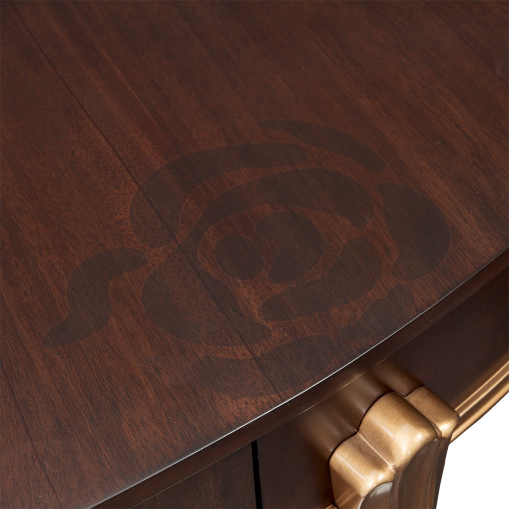 Vanity/Desk Warm Pecan Camellia Field Collection By Michael Amini 9090058-400
