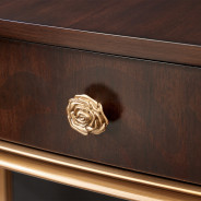 Vanity/Desk Warm Pecan Camellia Field Collection By Michael Amini 9090058-400