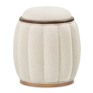 Round Bench Warm Pecan Camellia Field Collection By Michael Amini 9090804-400