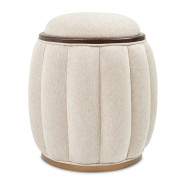 Round Bench Warm Pecan Camellia Field Collection By Michael Amini 9090804-400