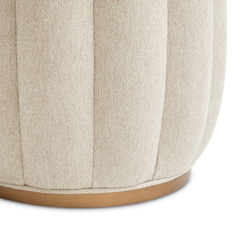Round Bench Warm Pecan Camellia Field Collection By Michael Amini 9090804-400