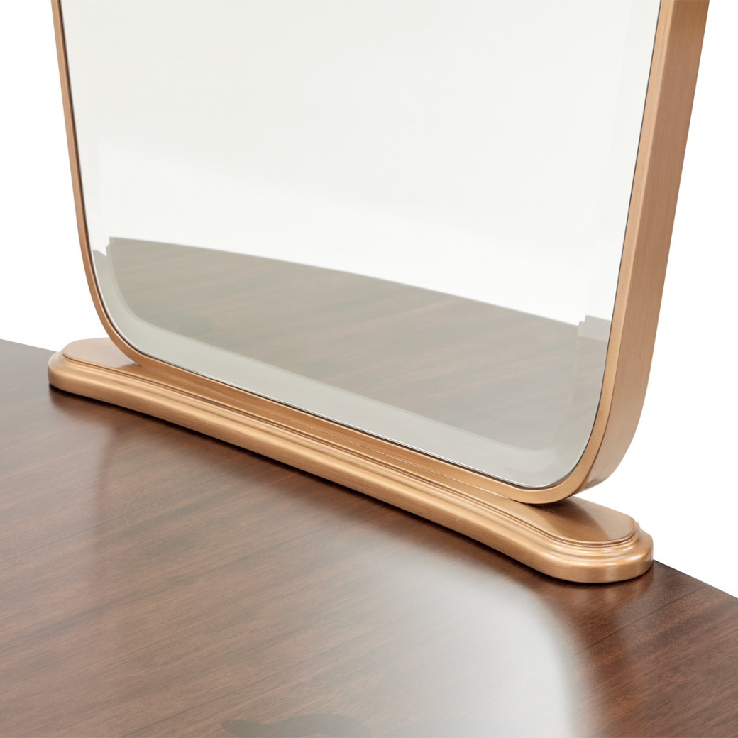 Vanity/Desk Warm Pecan Camellia Field Collection By Michael Amini 9090058-400