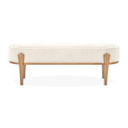 Queen Upholstered Bed 3pc Warm Pecan Camellia Field Collection By Michael Amini 9090000EK3-400