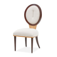 5PC Round Dining Table Warm Pecan Camellia Field Collection By Michael Amini 9090001-400