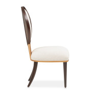 5PC Round Dining Table Warm Pecan Camellia Field Collection By Michael Amini 9090001-400