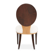 5PC Round Dining Table Warm Pecan Camellia Field Collection By Michael Amini 9090001-400