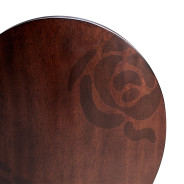 5PC Round Dining Table Warm Pecan Camellia Field Collection By Michael Amini 9090001-400