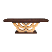 7PC Rectabgular Dining Table Warm Pecan Camellia Field Collection By Michael Amini 9090002-400