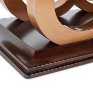 7PC Rectabgular Dining Table Warm Pecan Camellia Field Collection By Michael Amini 9090002-400