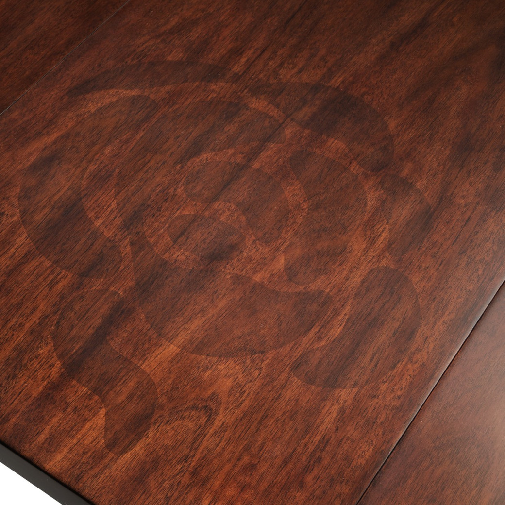 7PC Rectabgular Dining Table Warm Pecan Camellia Field Collection By Michael Amini 9090002-400