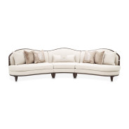 3 Piece Sofa Linen Warm Pecan Warm Pecan Camellia Field Collection By Michael Amini 9090-3PC-LINEN-400
