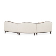 3 Piece Sofa Linen Warm Pecan Warm Pecan Camellia Field Collection By Michael Amini 9090-3PC-LINEN-400