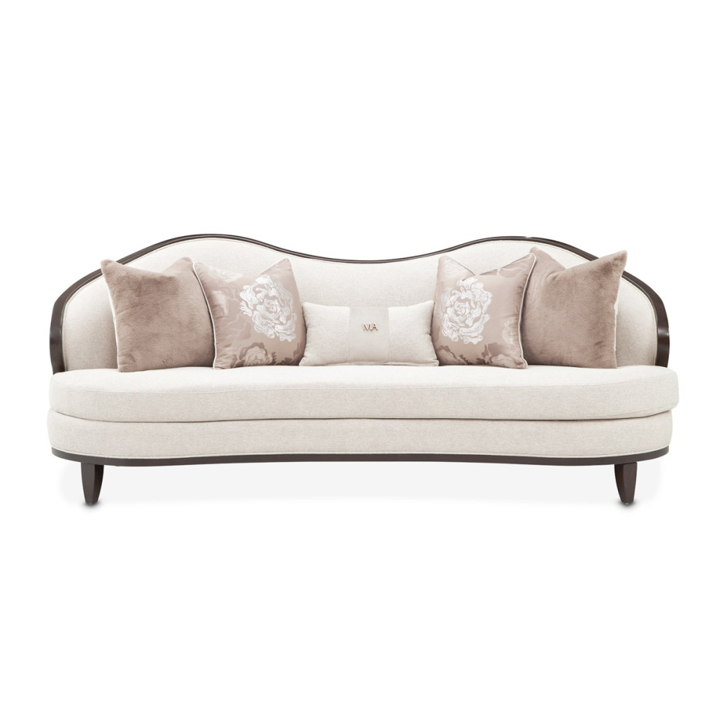 Sofa Linen Warm Pecan Camellia Field Collection By Michael Amini 9090815-LINEN-400