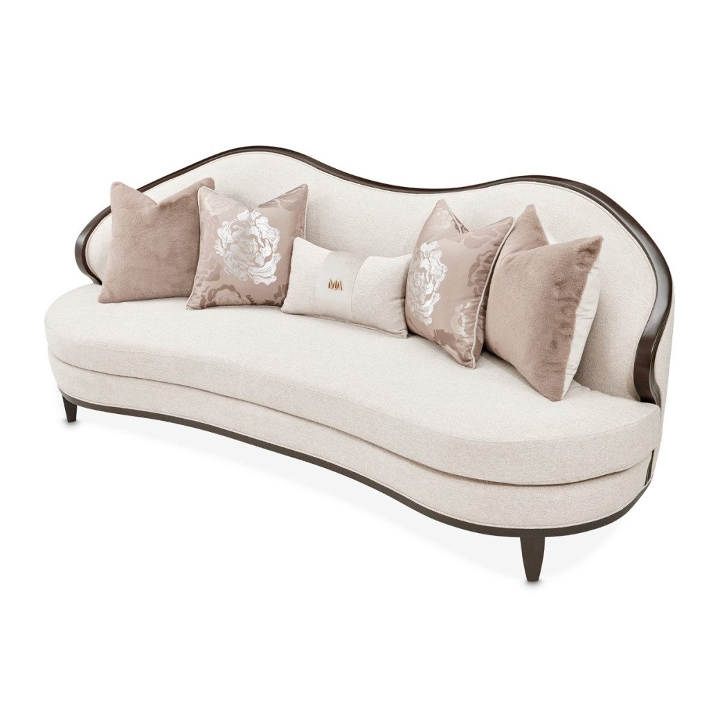 Sofa Linen Warm Pecan Camellia Field Collection By Michael Amini 9090815-LINEN-400
