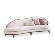 Asymmetrical Sofa Linen Warm Pecan Camellia Field Collection By Michael Amini 9090816-LINEN-400