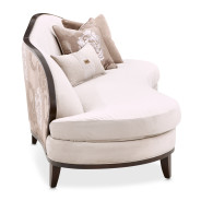 Asymmetrical Sofa Linen Warm Pecan Camellia Field Collection By Michael Amini 9090816-LINEN-400