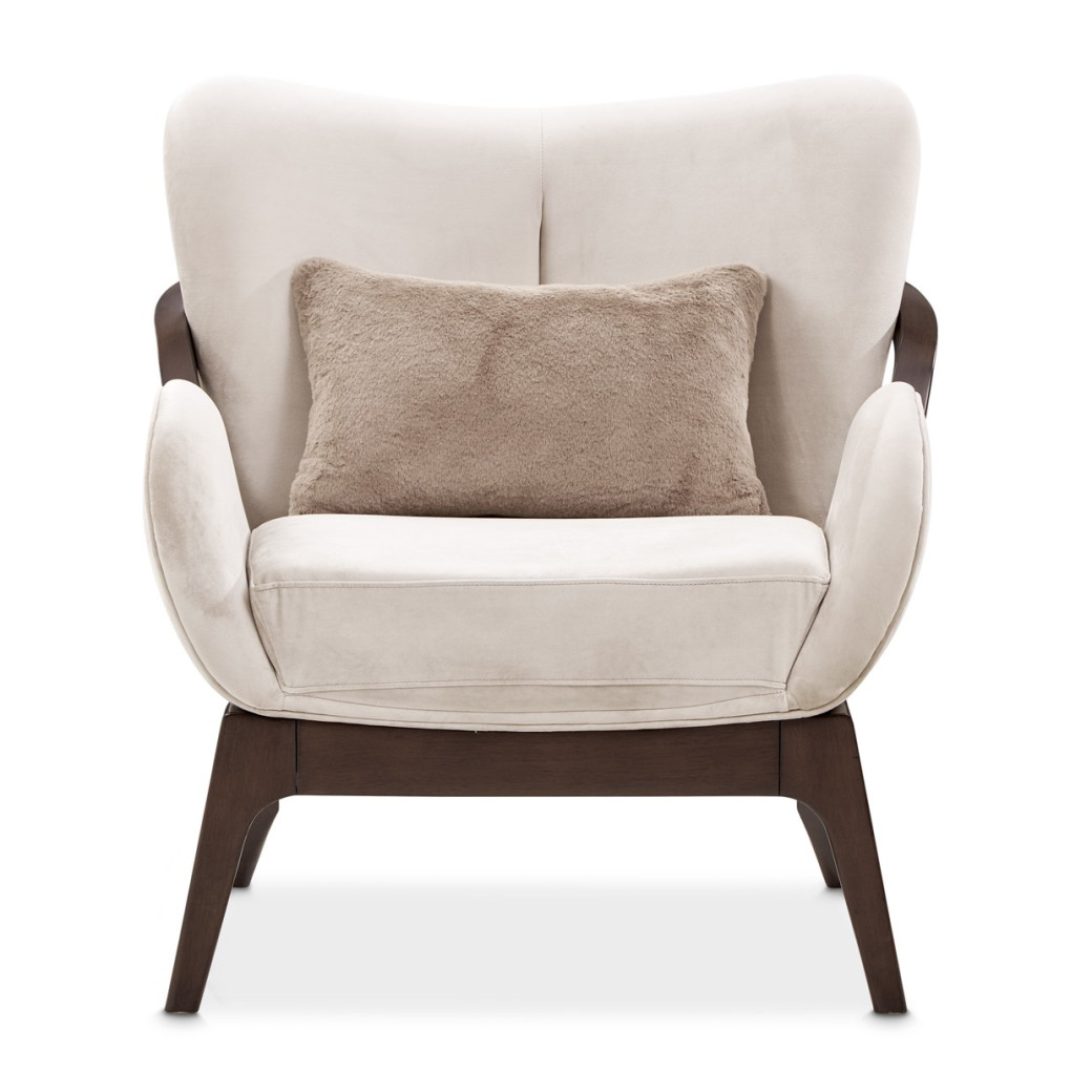 Accent Chair Porchini Warm Pecan Camellia Field Collection By Michael Amini 9090834-PRCNI-400