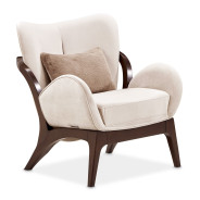 Accent Chair Porchini Warm Pecan Camellia Field Collection By Michael Amini 9090834-PRCNI-400