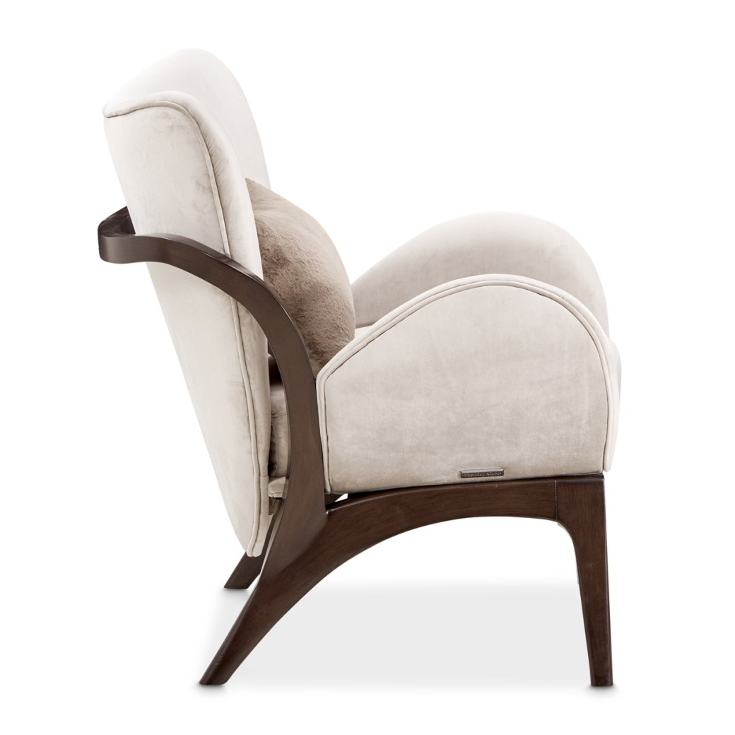 Accent Chair Porchini Warm Pecan Camellia Field Collection By Michael Amini 9090834-PRCNI-400