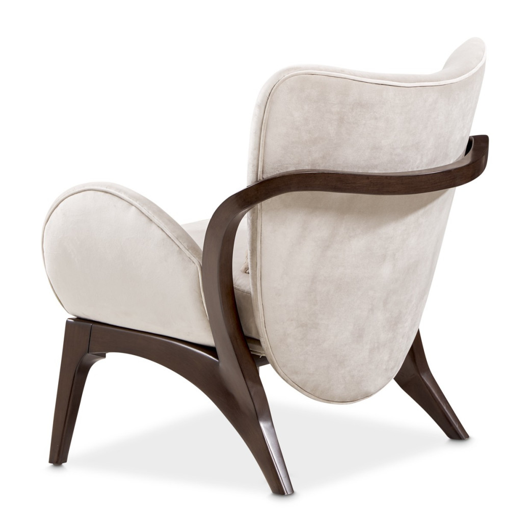 Accent Chair Porchini Warm Pecan Camellia Field Collection By Michael Amini 9090834-PRCNI-400
