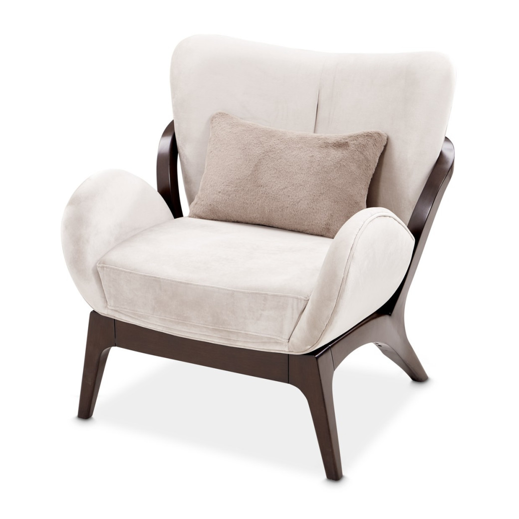 Accent Chair Porchini Warm Pecan Camellia Field Collection By Michael Amini 9090834-PRCNI-400
