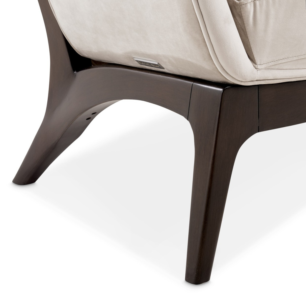 Accent Chair Porchini Warm Pecan Camellia Field Collection By Michael Amini 9090834-PRCNI-400