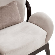 Accent Chair Porchini Warm Pecan Camellia Field Collection By Michael Amini 9090834-PRCNI-400
