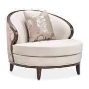 Matching Chair Linen Warm Pecan Pecan Camellia Field Collection By Michael Amini 9090835-LINEN-400